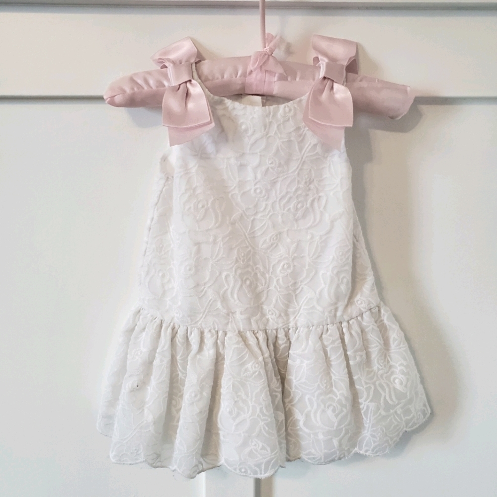 Janie and Jack white lace dress 12-18 month
